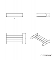MEDIDAS ESTANTE TOALLERO LOGIC COSMIC
